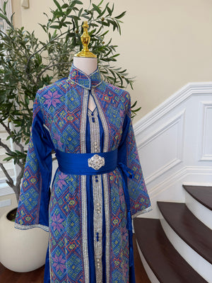 Embroidery Blue Royale Kuftan
