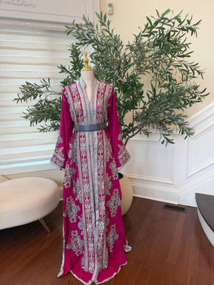 Royal Pink Silver Kuftan Essence