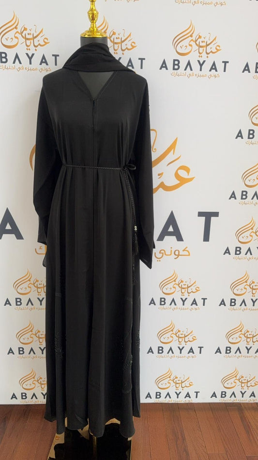 Black Charm Nada Fabric Abaya