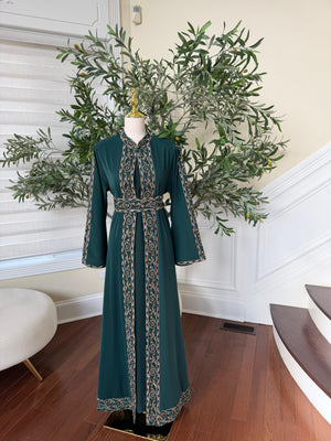 Green Tatreez Elegance Thobe