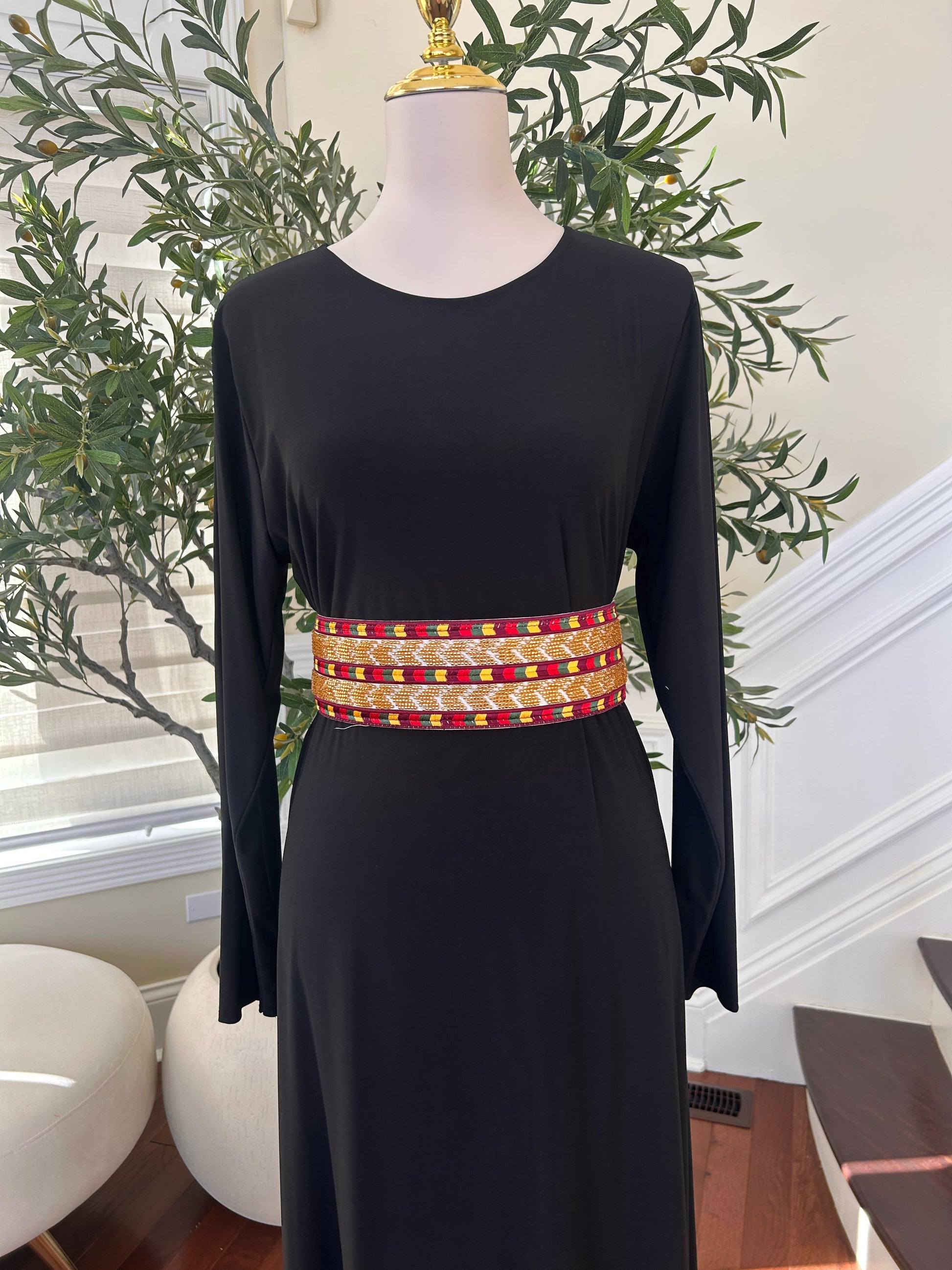 Gold Sabal Kharaz Thobe Belt