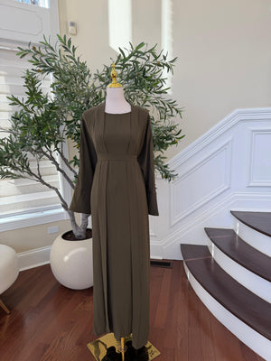 Elegant Two Piece Abaya Set