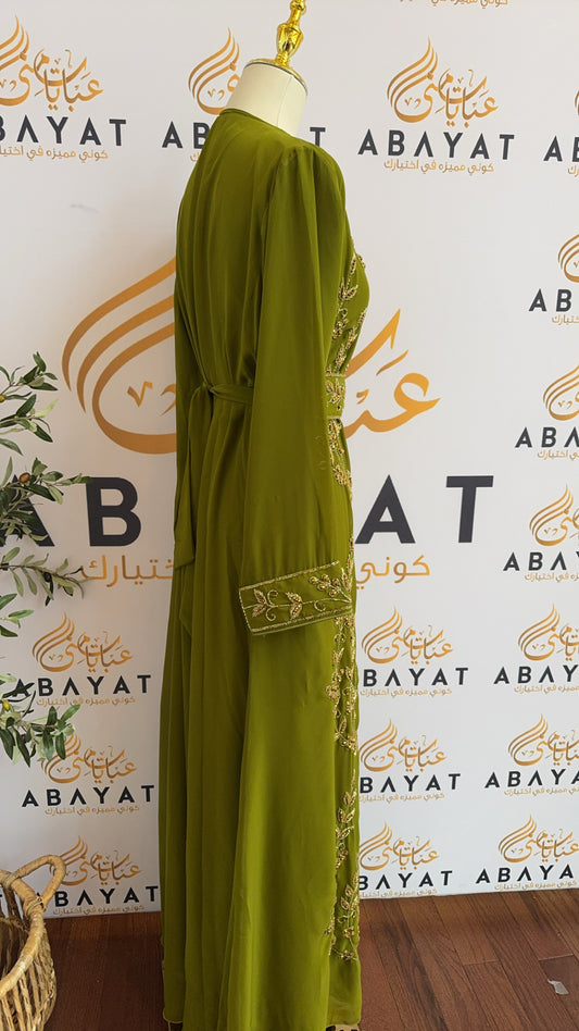 Golden Green Two Piece Kuftan