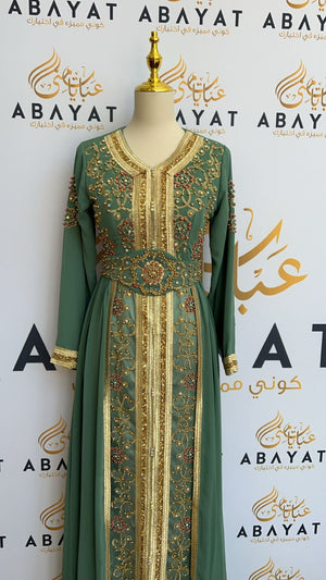 Luxury Mint Kuftan