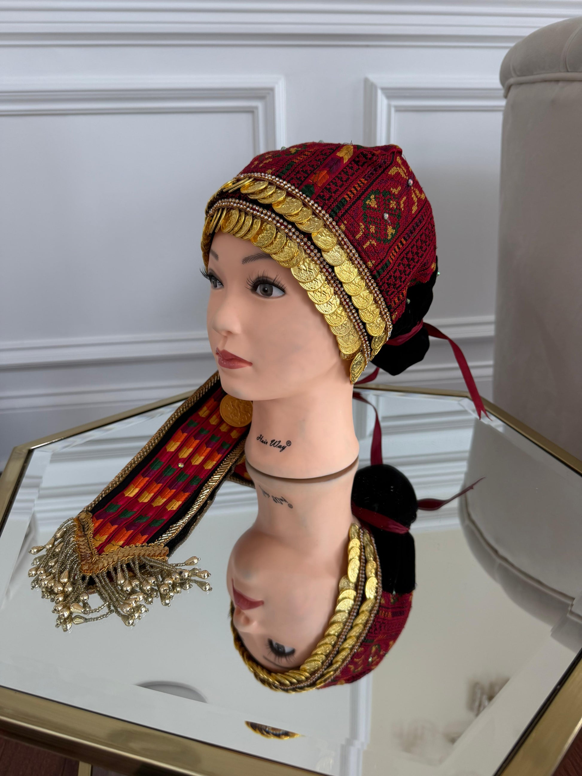Traditional Tatreez Coin Head Piece