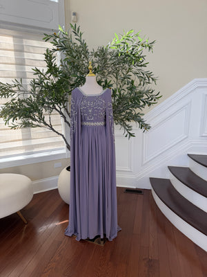 Lavender Drape Elegance Kuftan
