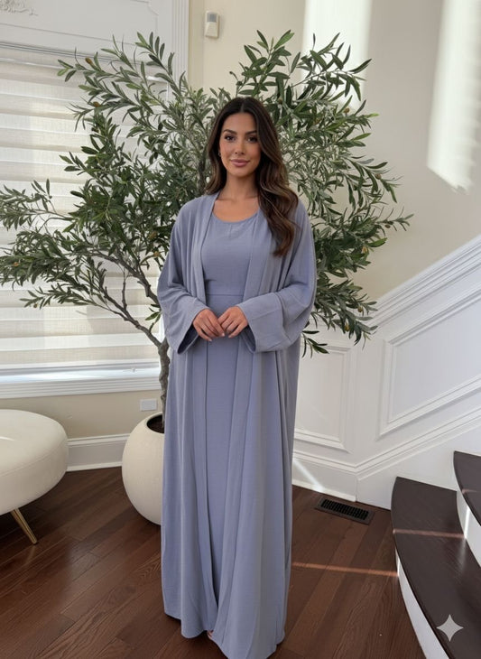 Elegant Two Piece Abaya Set
