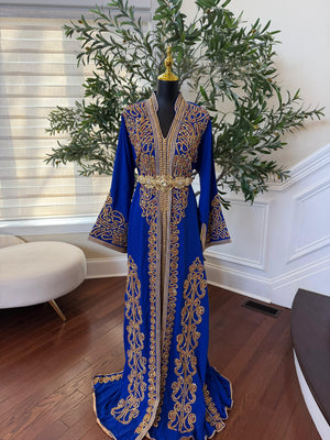 Blue Royale Beaded Kuftan