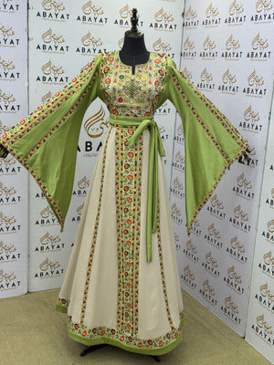 Olive Blossom Palestinian Embroidered Thob