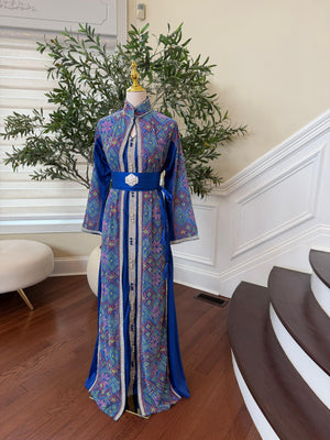 Embroidery Blue Royale Kuftan