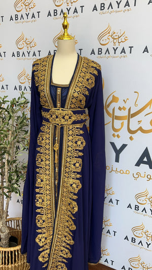 Golden Blue Kuftan