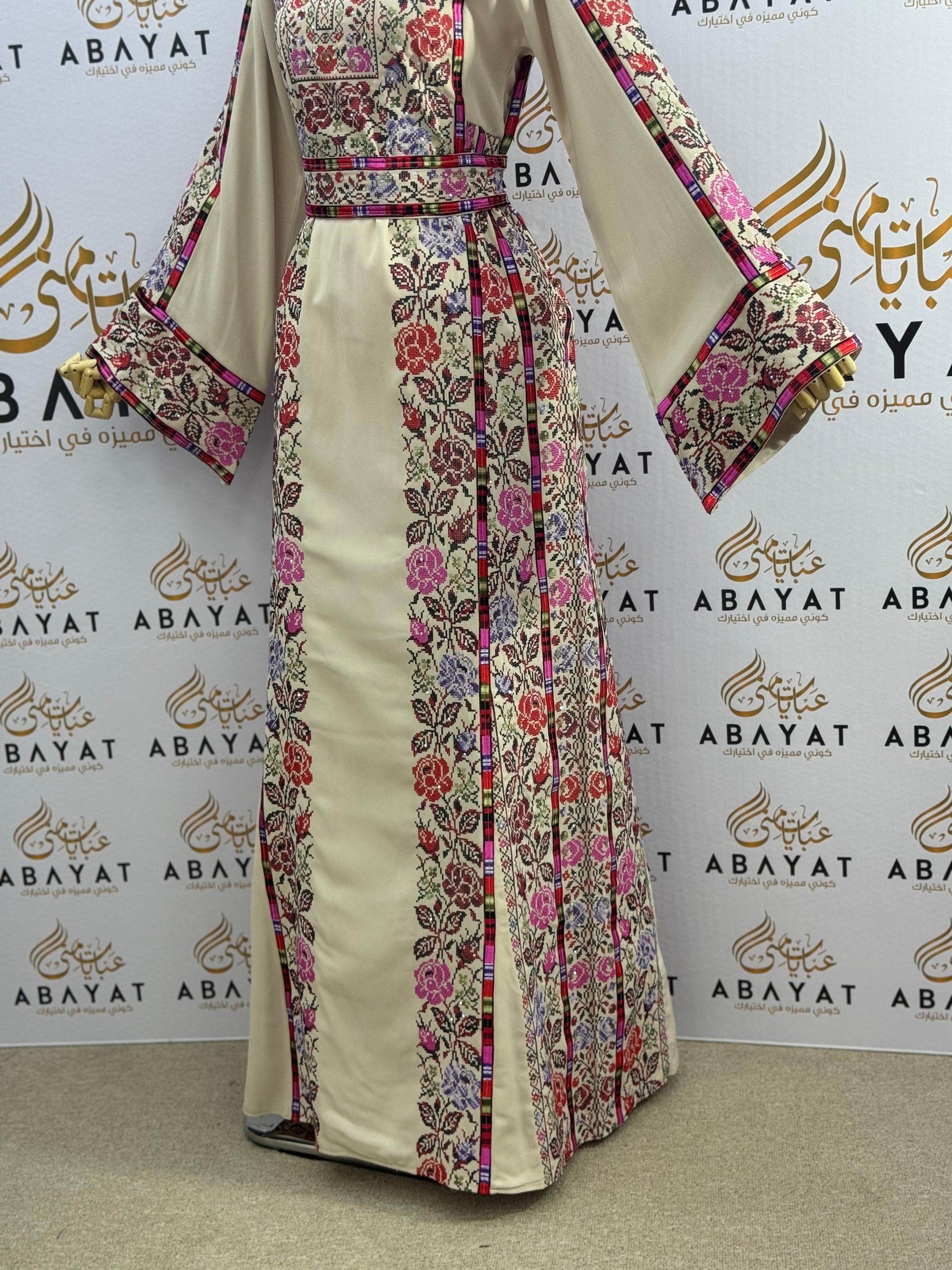 Floral Glamour Tatreez Thobe