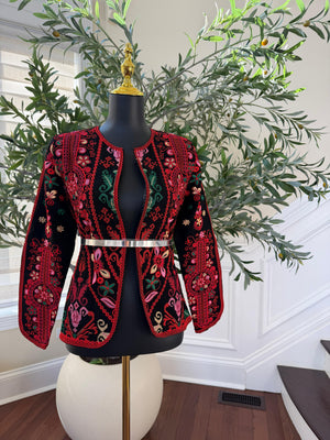 Red Tatreez Signature Jacket