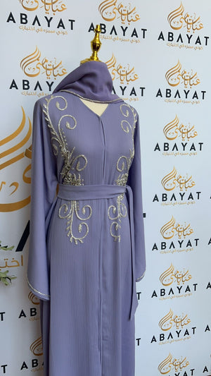 Lavender Bloom Abaya