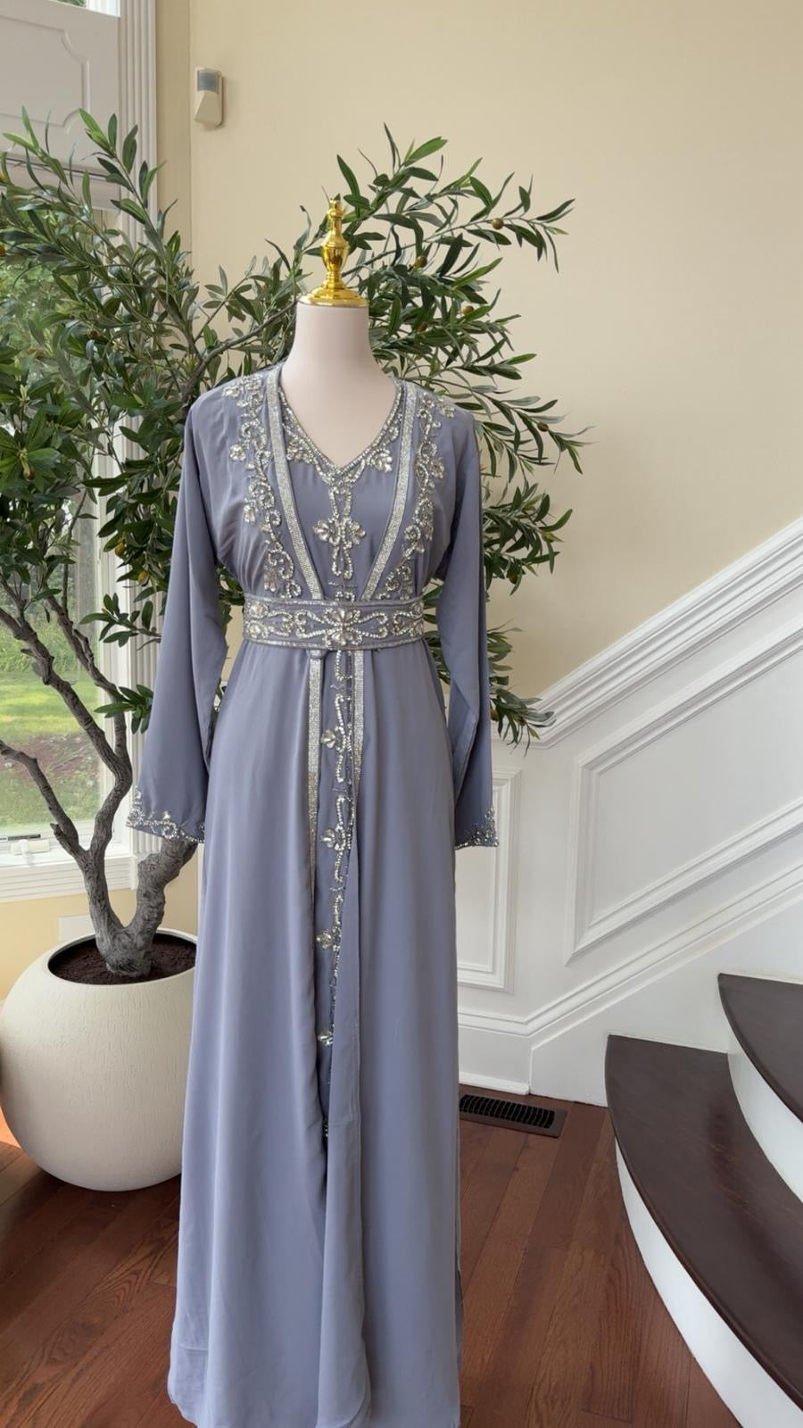 Slate Blue Essence Kuftan