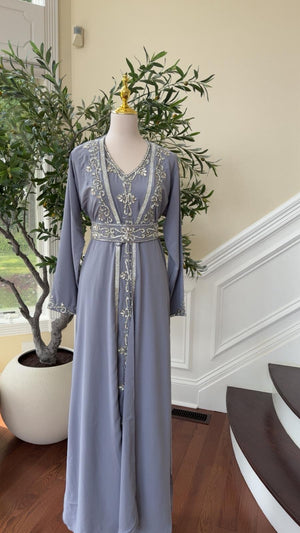 Slate Blue Essence Kuftan