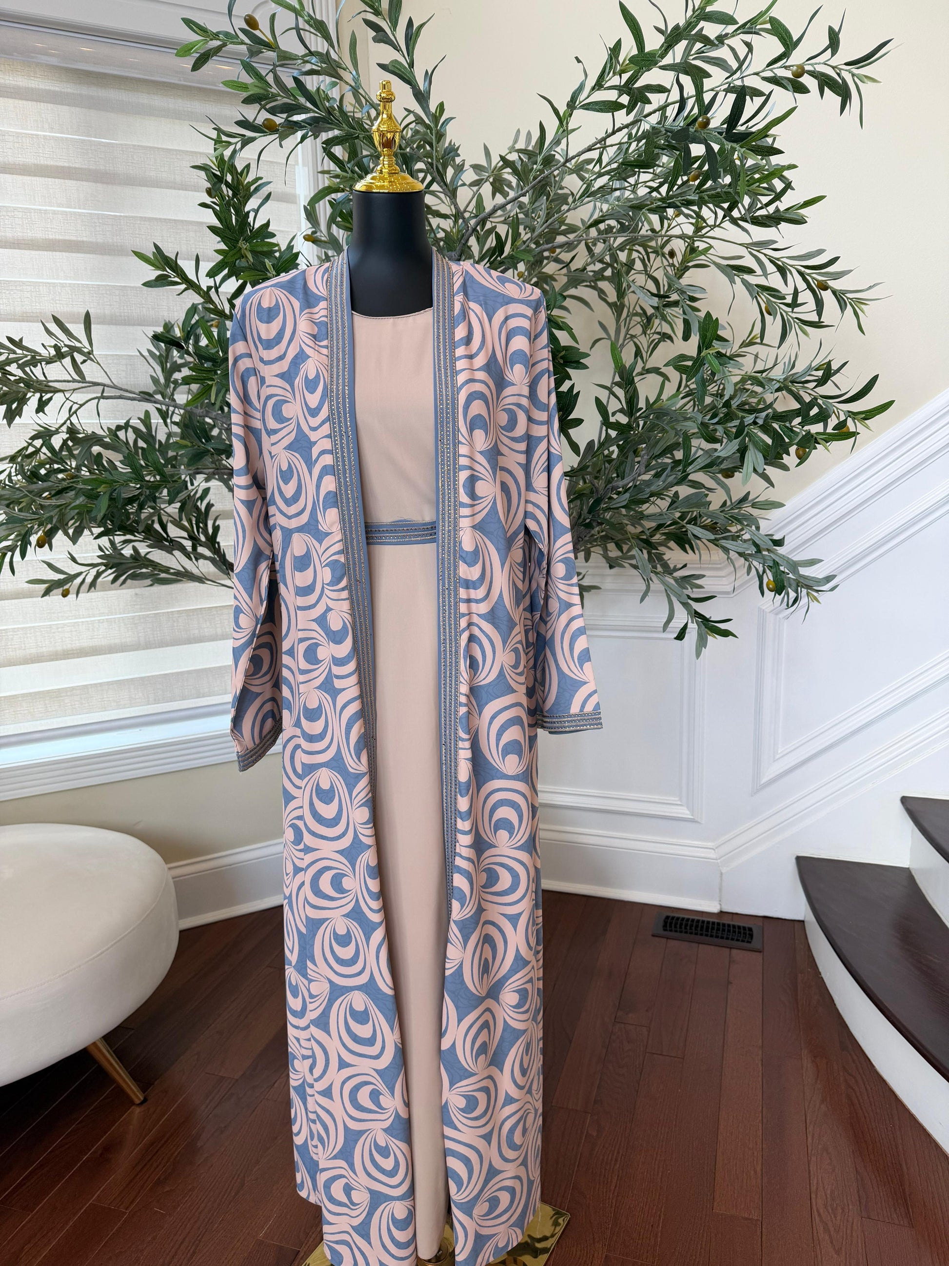 Blush Serenity Two Piece Abaya