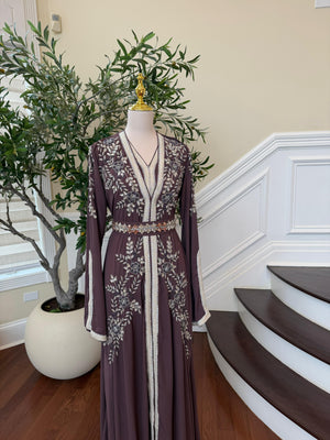 Purple Luxe Beaded Kuftan