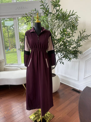 Burgundy Activewear Abaya