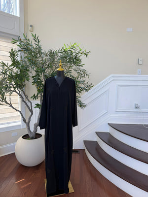 Ethereal Elegance Black Ramadan Abaya