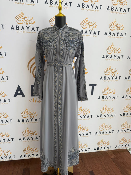 Elegant Blue Tatreez Dress