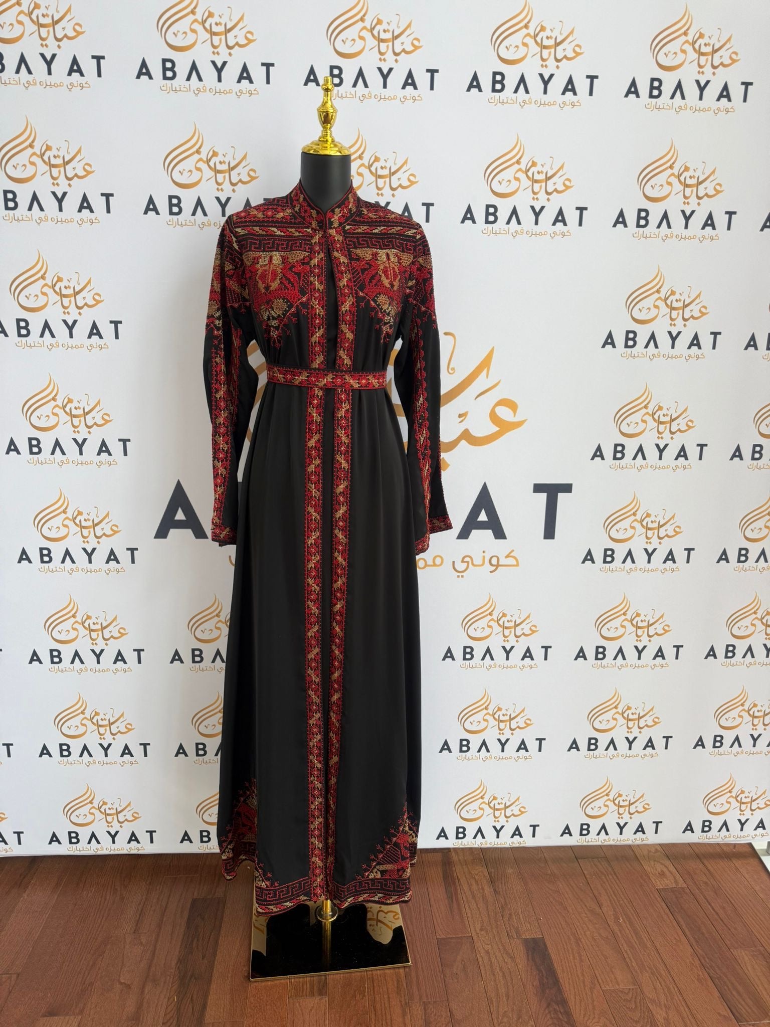 Elegant Black Tatreez Dress