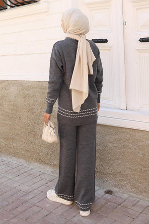 Elegant Two Piece Crewneck Set #6151