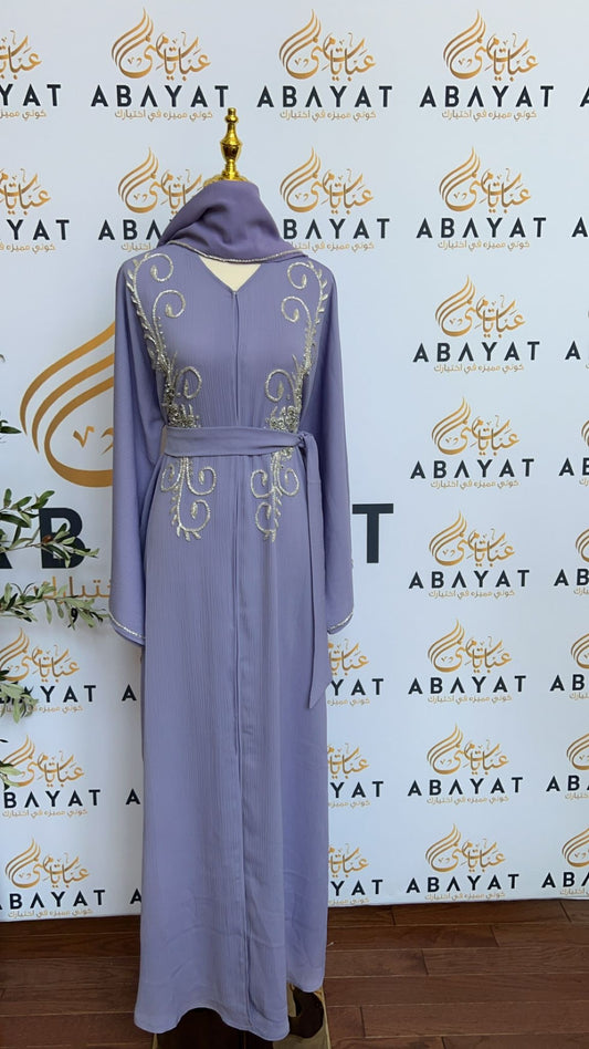 Lavender Bloom Abaya