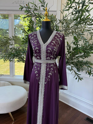 Elegant Purple Kuftan