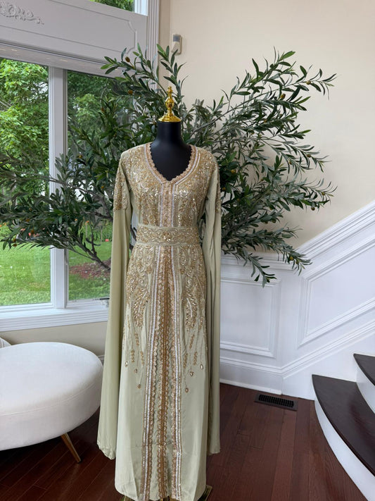 Sage Royale Golden Detailing Kuftan