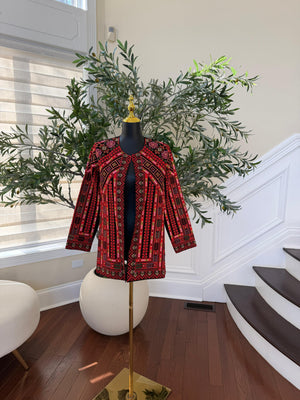 Red Royale Tatreez Heritage Jacket