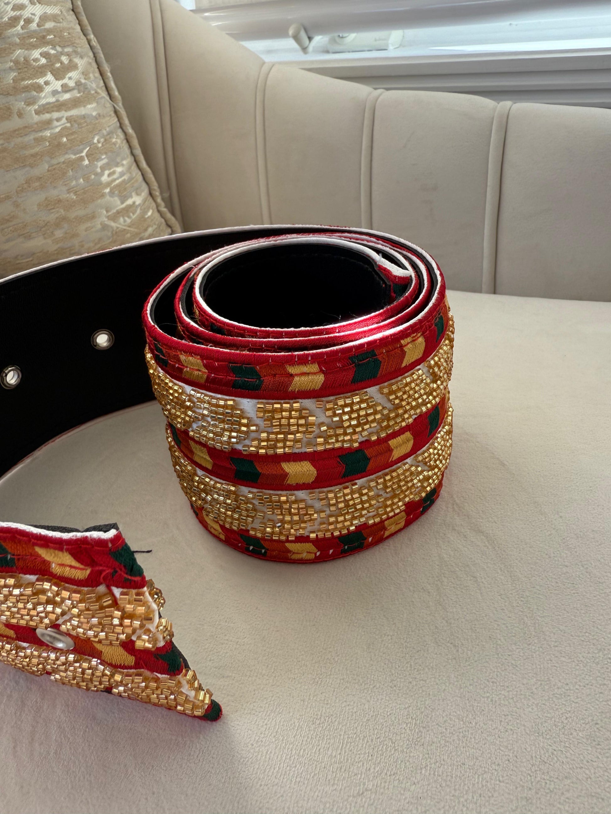 Sabal Kharaz Tatreez Thobe Belt