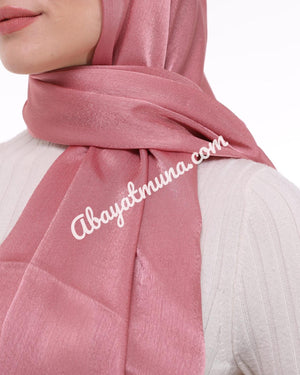 Pink Satin Hijab