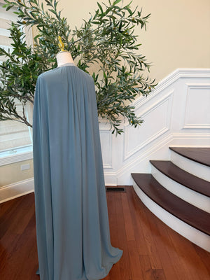 Teal Blue Royale Beaded Kuftan