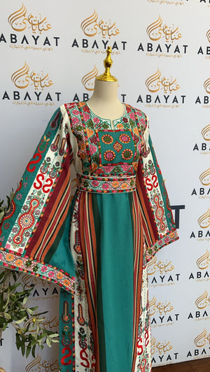 Elegant Mint Blue Majdalawi Thobe /A