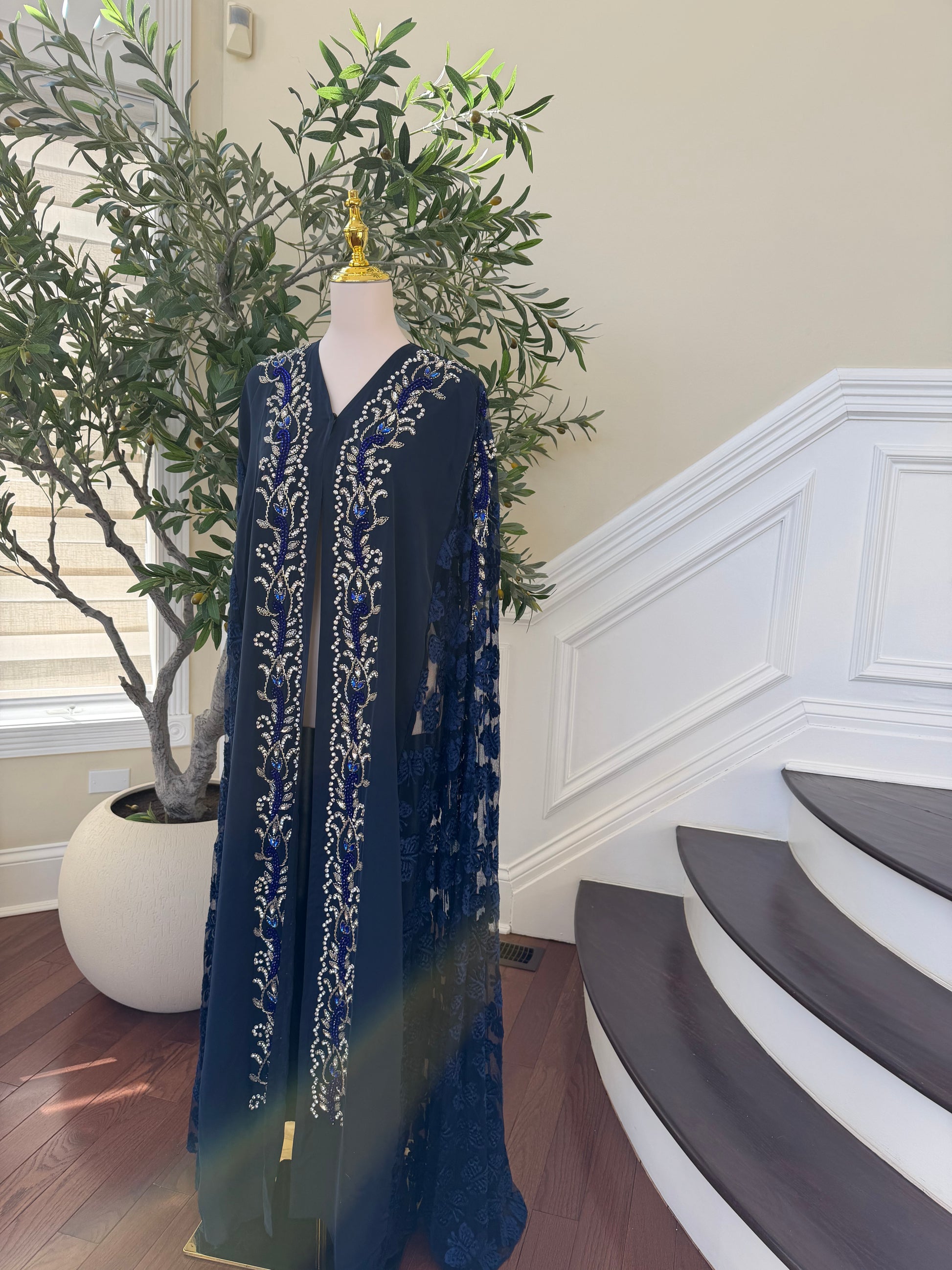 Beautiful Abaya blue 9198474
