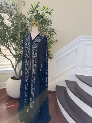 Beautiful Abaya blue 9198474