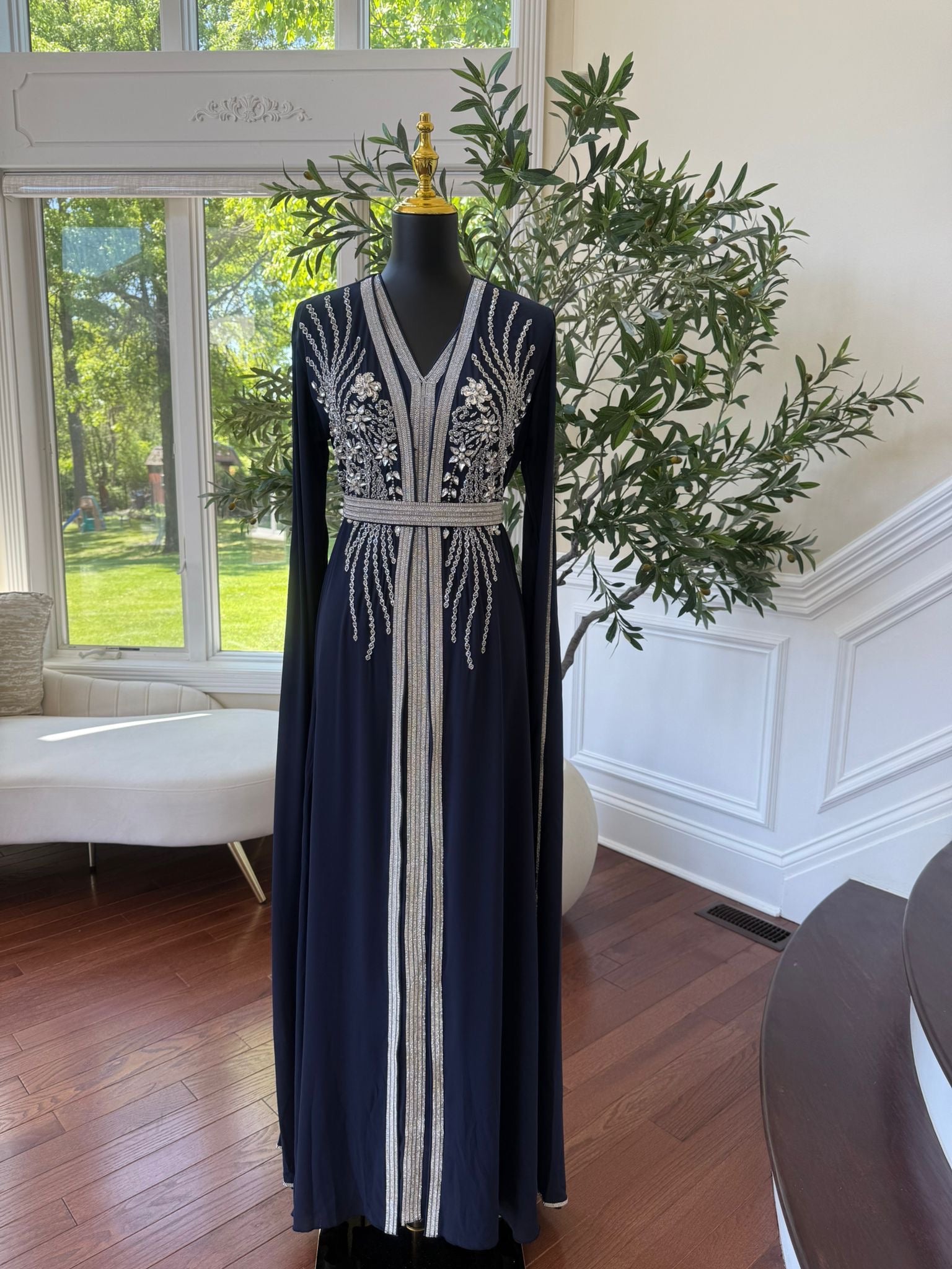 Luxury Blue Kuftan