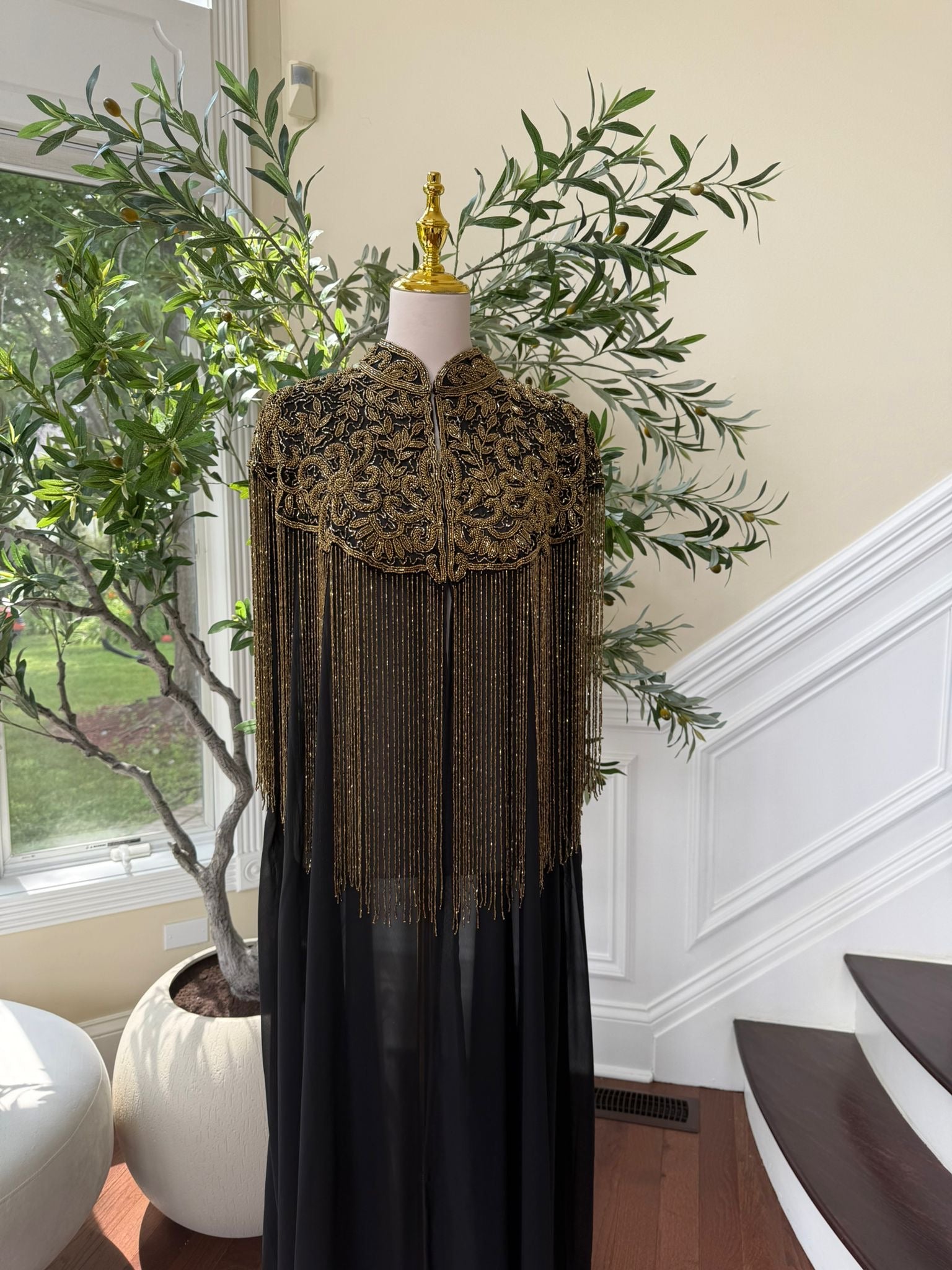 Golden Devine Royal Beaded Abaya
