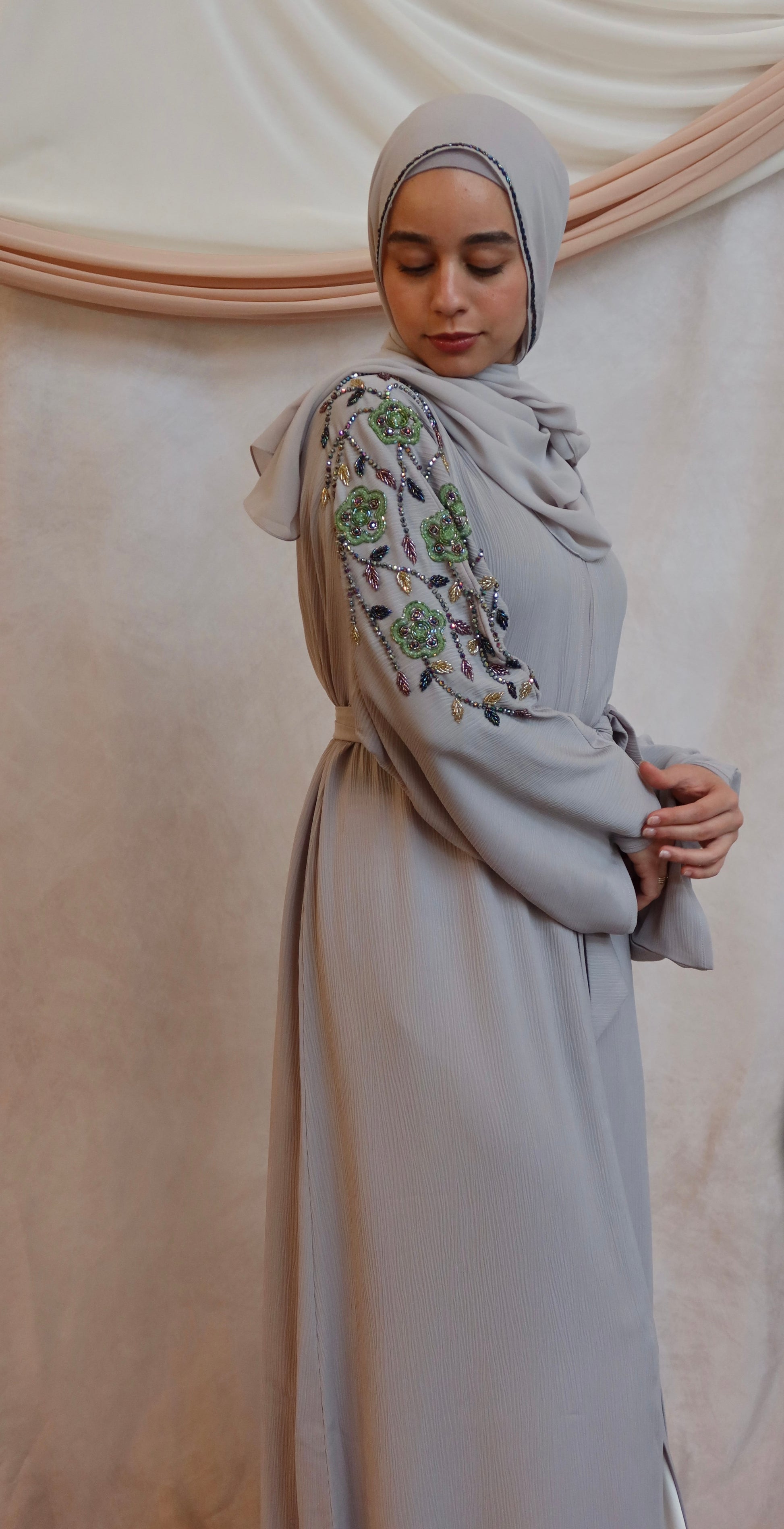 Petal Serenity Abaya