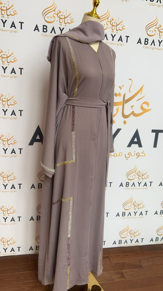 The Lavender Elegance Abaya