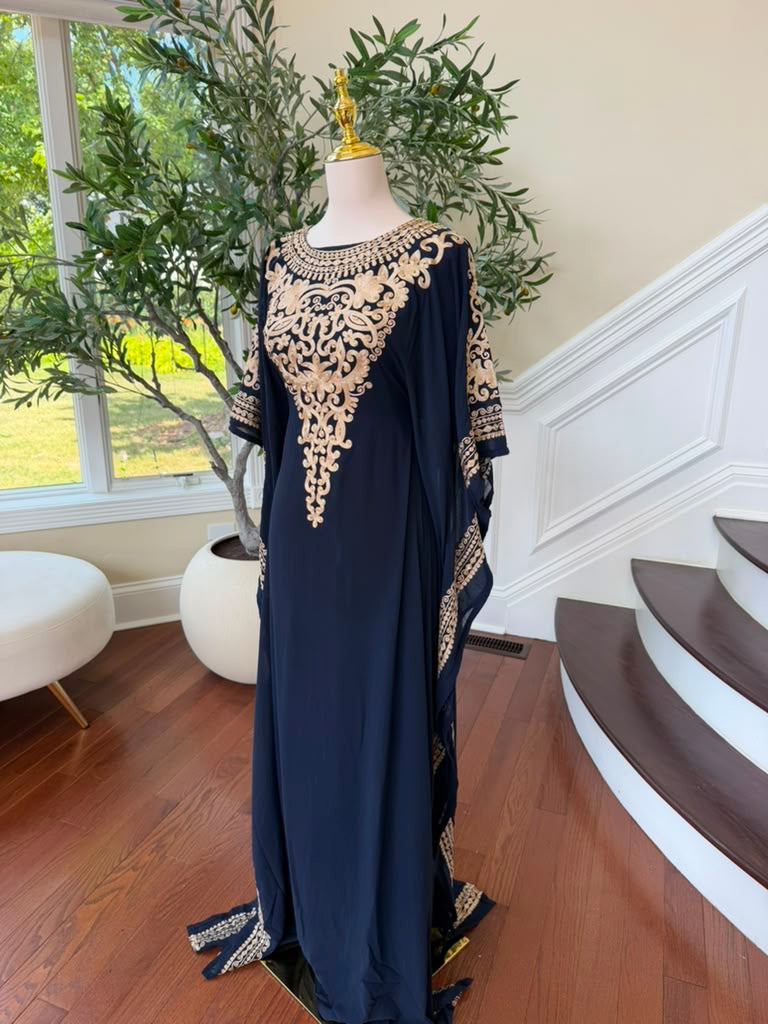 Navy Elegance Charm Dress