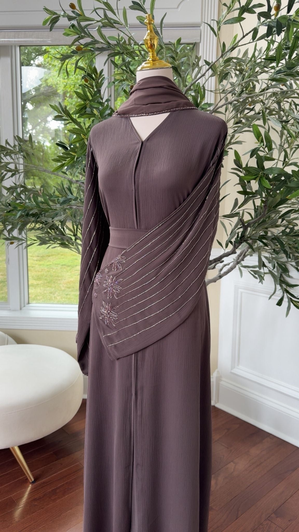 Purple Luxe Abaya