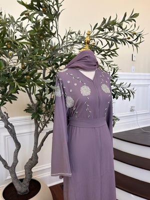 Lavender Charm Luxe Abaya