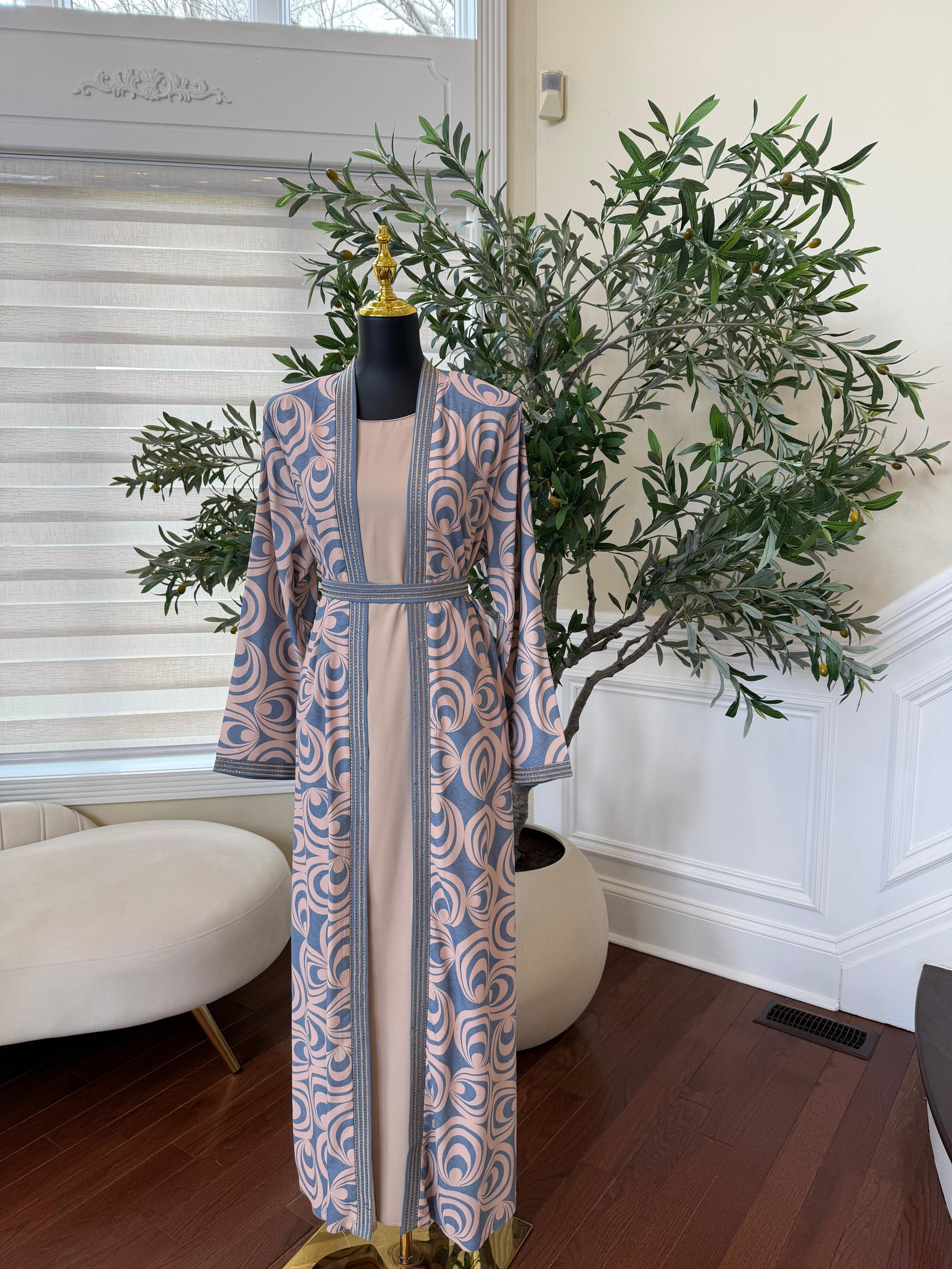 Blush Serenity Two Piece Abaya