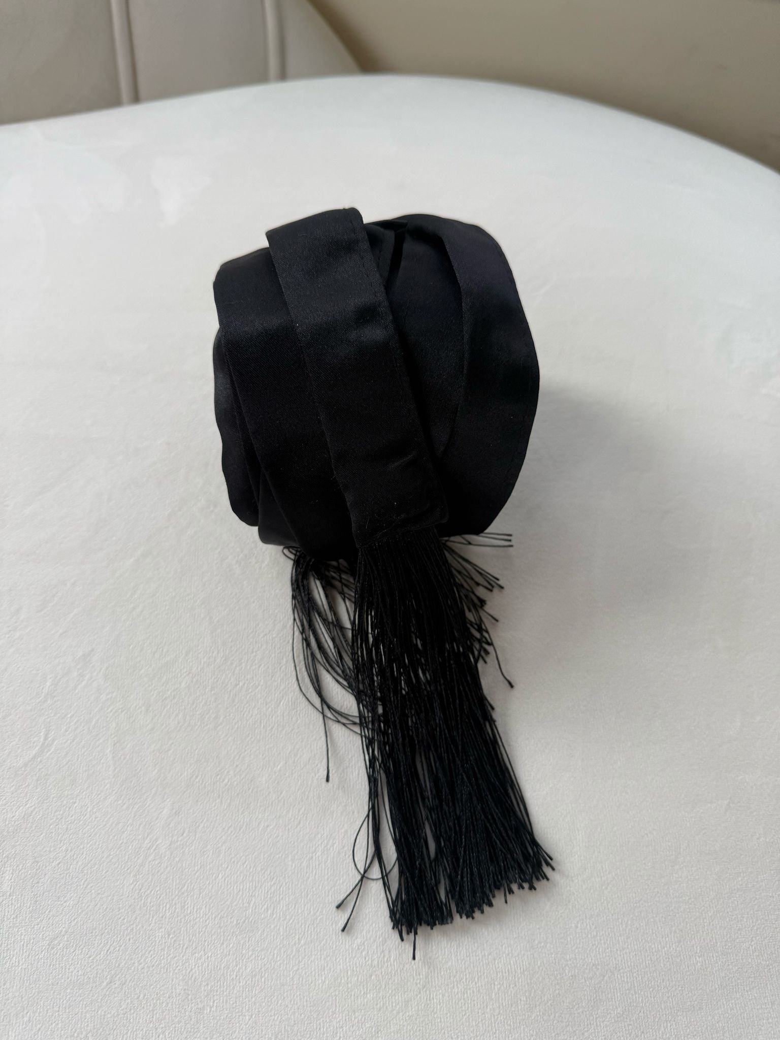 Black Satin Belt