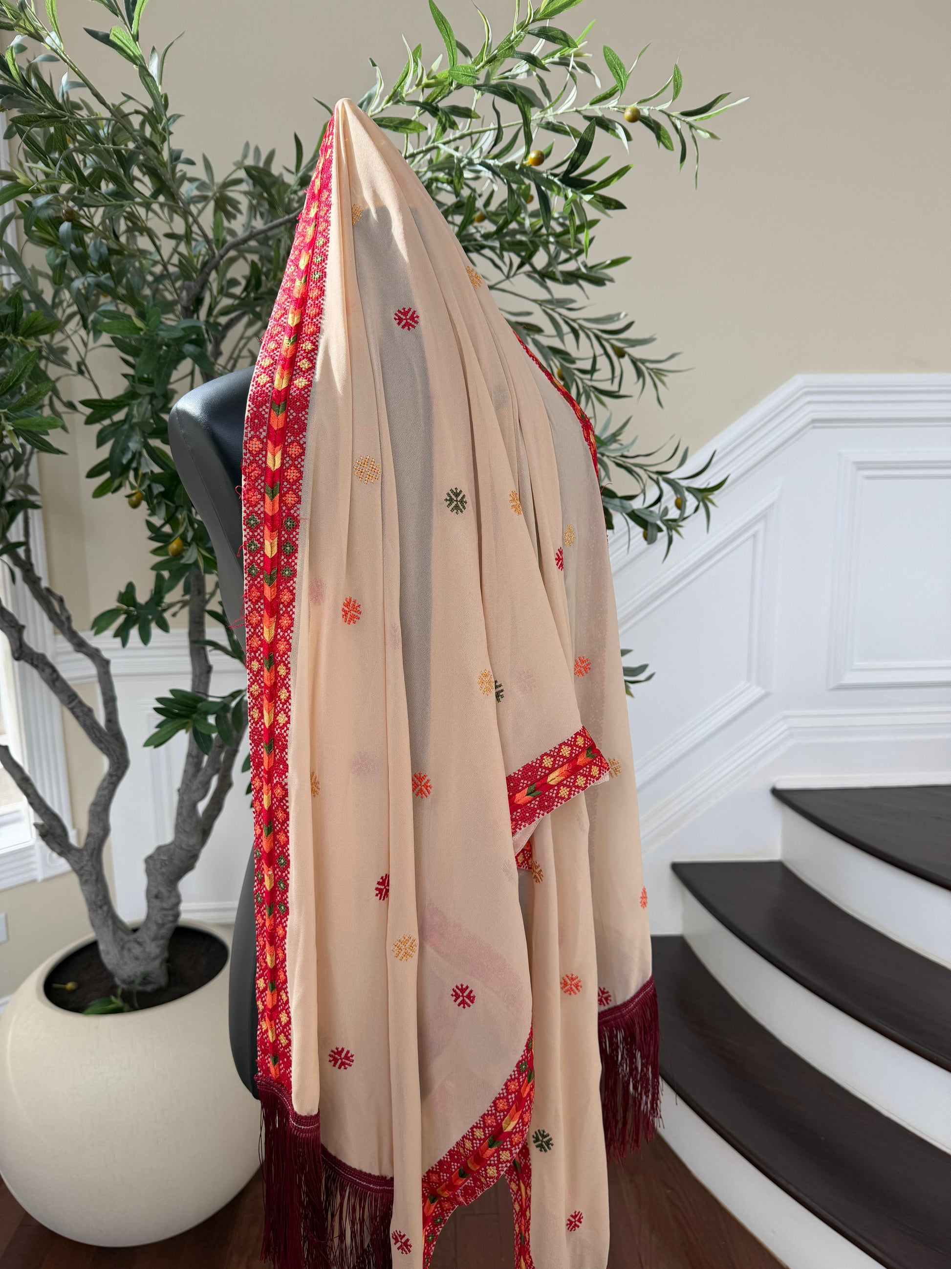 Tan Tatreez Khirka Shal