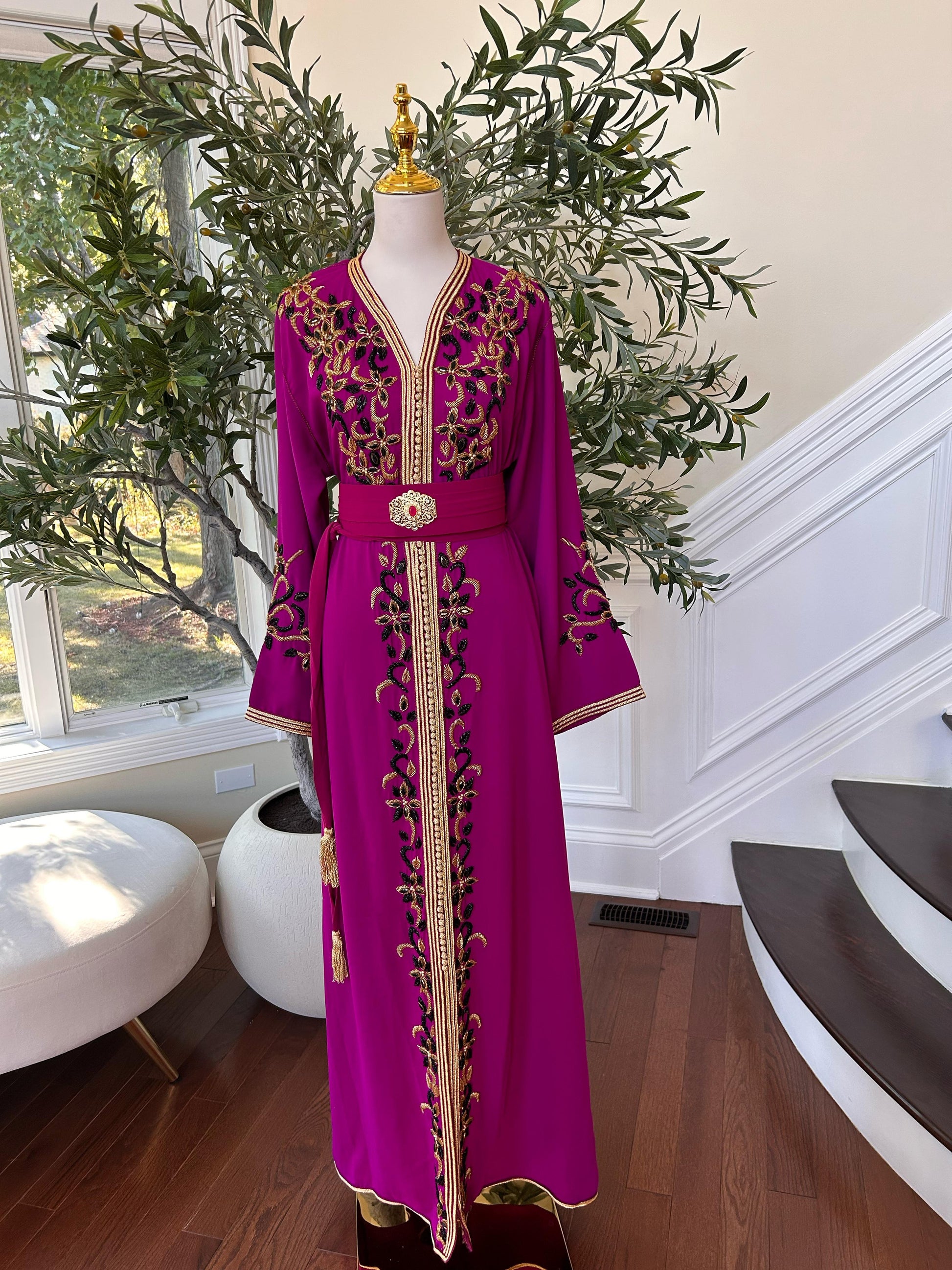 Hot Pink Royale Majestic Kuftan