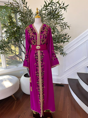 Hot Pink Royale Majestic Kuftan