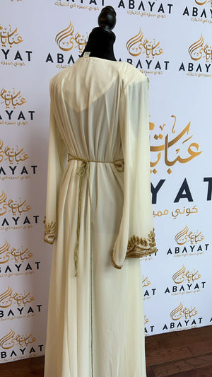 The White and Gold Kuftan of Elegance #8097705